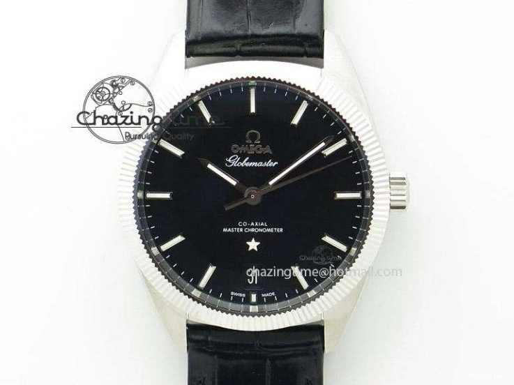 0301 EasyCare Seamaster 30 1962 SS TW Best Edition Black Dial On Leather Strap MIYOTA 8079